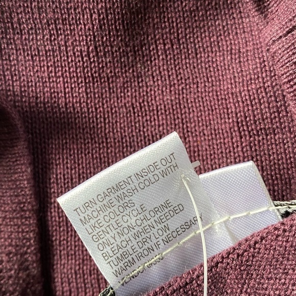 Winter Silks Long Sleeve Silk Blend V-Neck Cardigan, Size: Médium - Picture 7 of 7